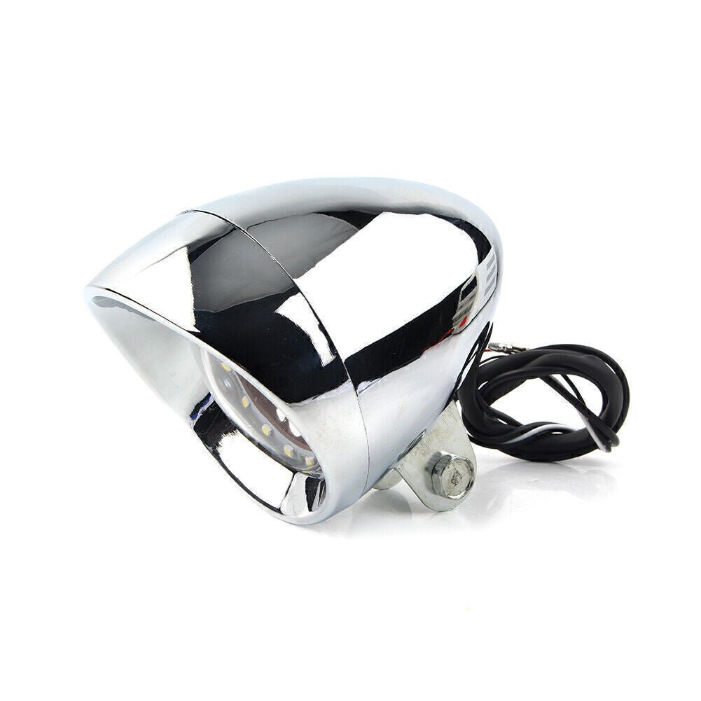 Fit for Honda VTX 1800 Chrome Retro Motorcycle LED Front Headlight Spot Lamp Q
