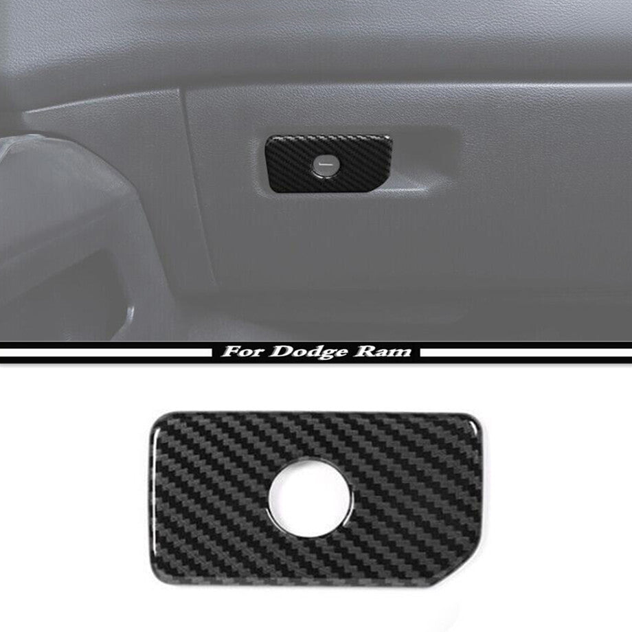 Car for Co -pilot Storage Box Switch Trim for Dodge for RAM 1500 19-24 Accessories Carbon