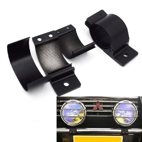 2-piece clamping round tube mounting bracket for 49-54mm bull rod LED work light - n