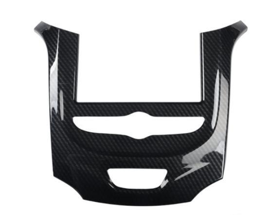 Black Carbon Fiber Central Console Navigation Panel for Chevrolet for Cruze 2016-19 Q