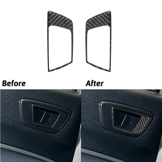 Suitable for Corolla 2019-22 glossy black side door rearview mirror cover decoration- v