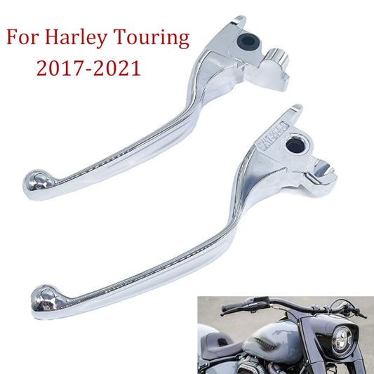 Chrome brake clutch lever handle for Harley Touring Electra Glide 2017 - 2021 - n
