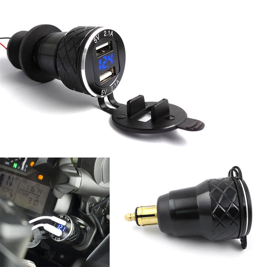 4.2A Dual USB for Charger Cigarette Lighter for BMW F800 F650 F700 R1200 GS R1200RT Q