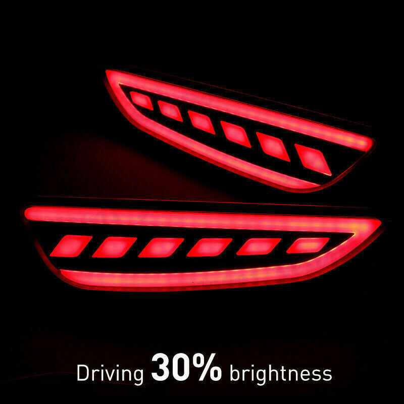 LED Rear Bumper Fog Lights/ Brake Warning Lights for Hyundai Accent Hatchback n