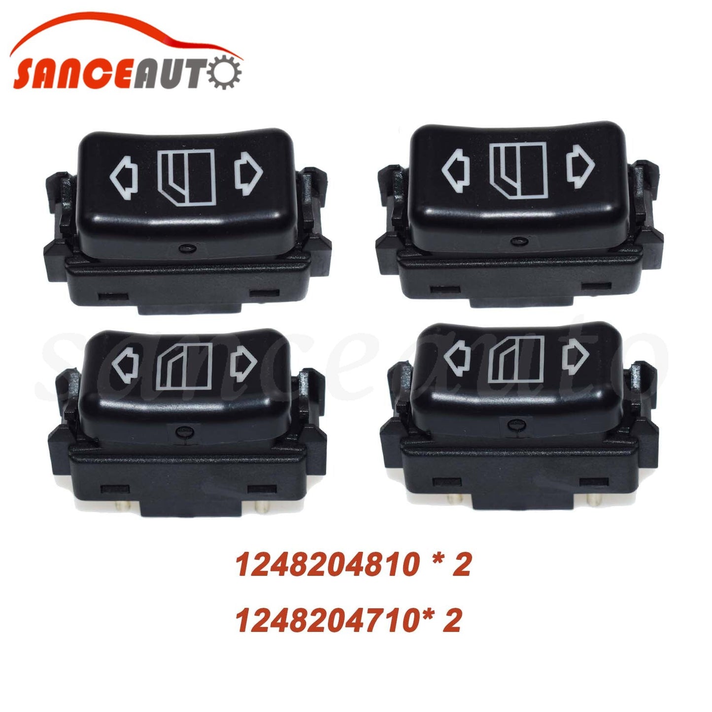 4-piece left rear door/window switch set suitable for 260E 300CE 300D 300E n