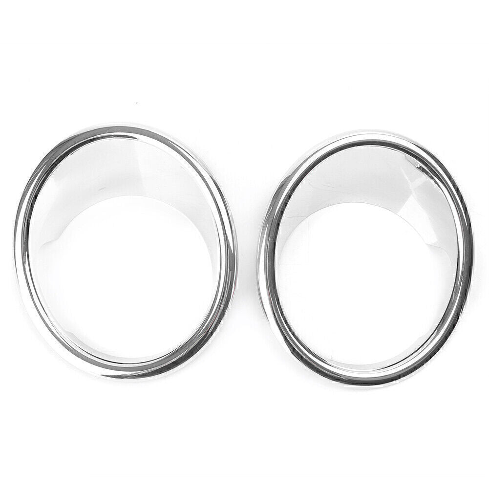 2pcs Chrome Plated Front Fog Light Lamp Cover Trim for BMW X5 F15 2014-2018