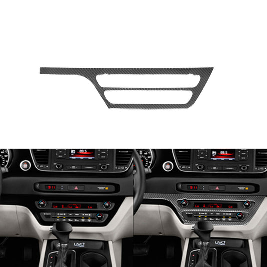 Red Carbon Fiber Light Control Panel Cover Trim For Lancer 2008-2015 v