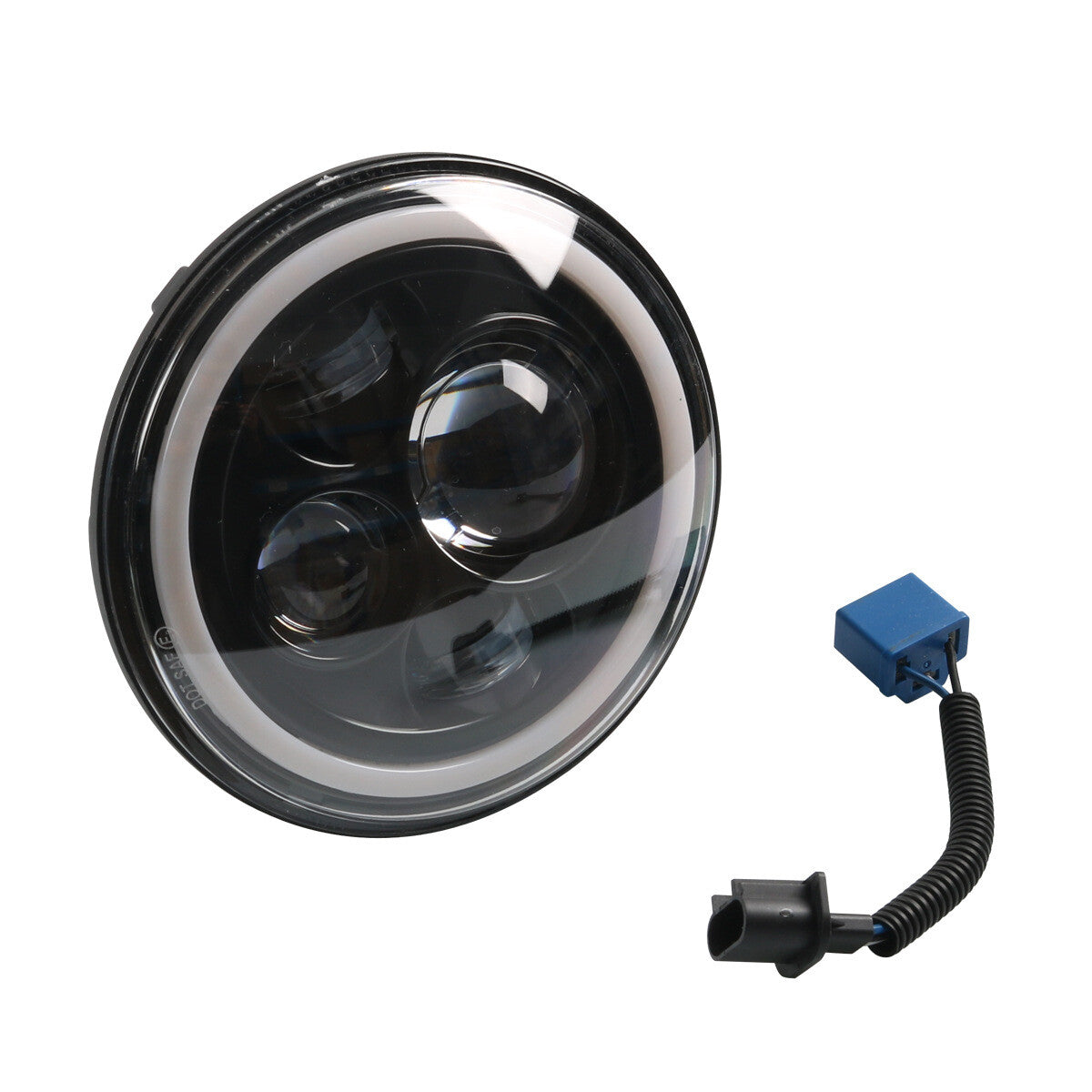 7-inch LED headlights/modified headlight wiring harnesses suitable for Jeep , for Hummer , and for Yamaha - n