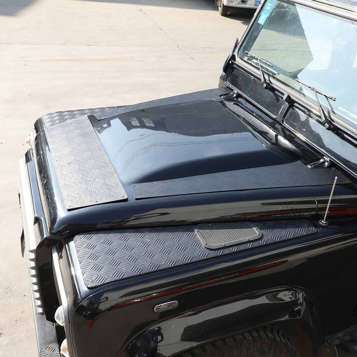 Alloy engine hood skid plate trim for Land Rover for Defender 90 110 2004-2019