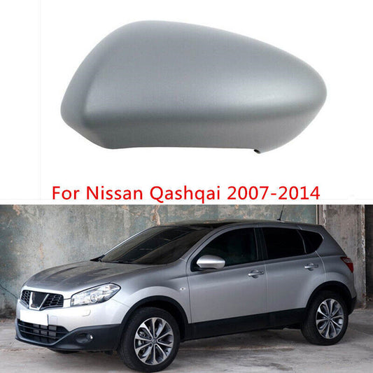 Gray Left Side Rearview Mirror Cover Shell Cap Fit for Nissan Qashqai 2007-2014