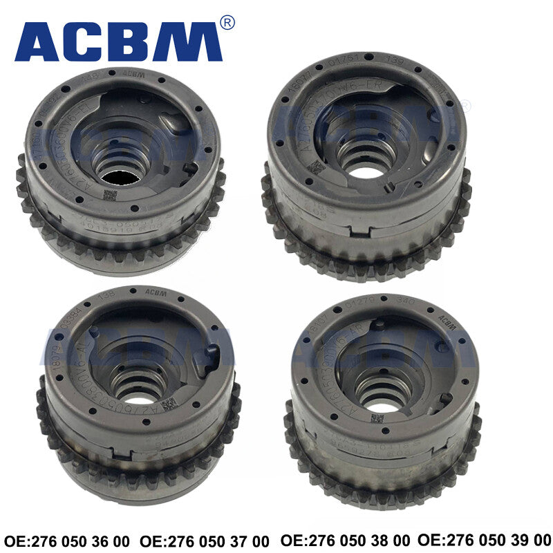 4X IntakeExhaust Camshaft Adjusters for Mercedes E300 ML350 W212 3.0L 3.5L M276