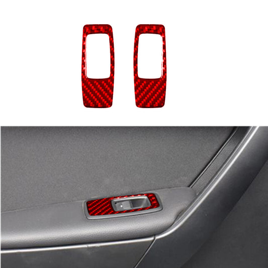 Carbon Fiber Watercup Decorative Strip Trim Cover for Honda for Civic Coupe 2013-15 v