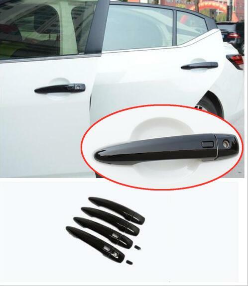 FOR Altima 2019-2020 2021 Glossy black outer door handle cover trim v