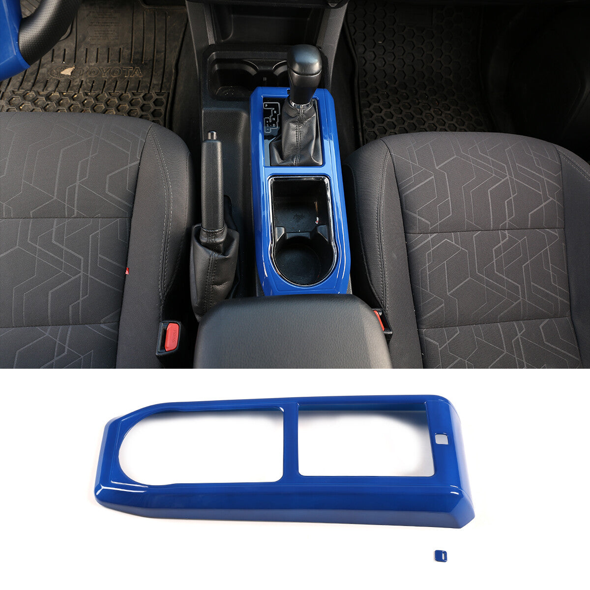 1x ABS Carbon Fiber Pattern Watercup Frame Trim for Outlander 2022+- v