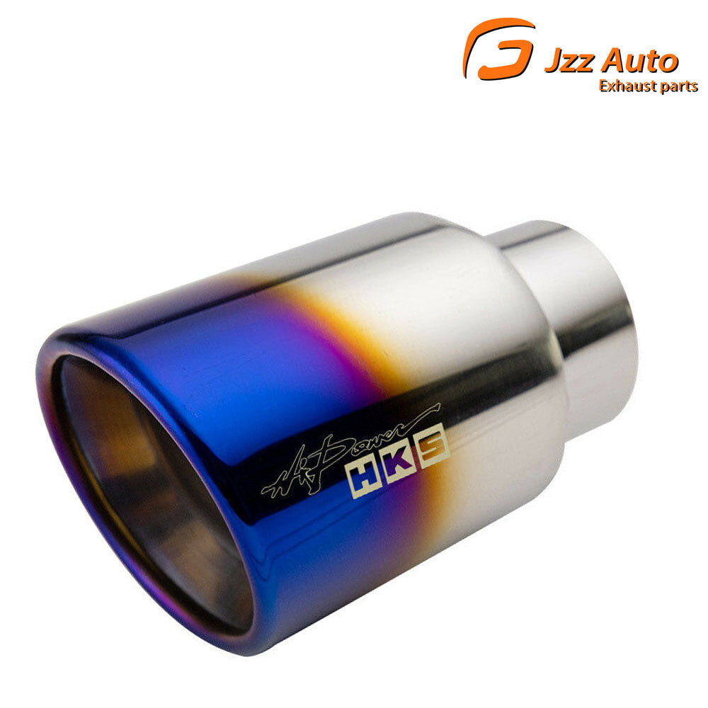 1pc 2.5inch Inlet 3.5'' OD Universal Stainless Welding Tail Tip Exhaust Tip New