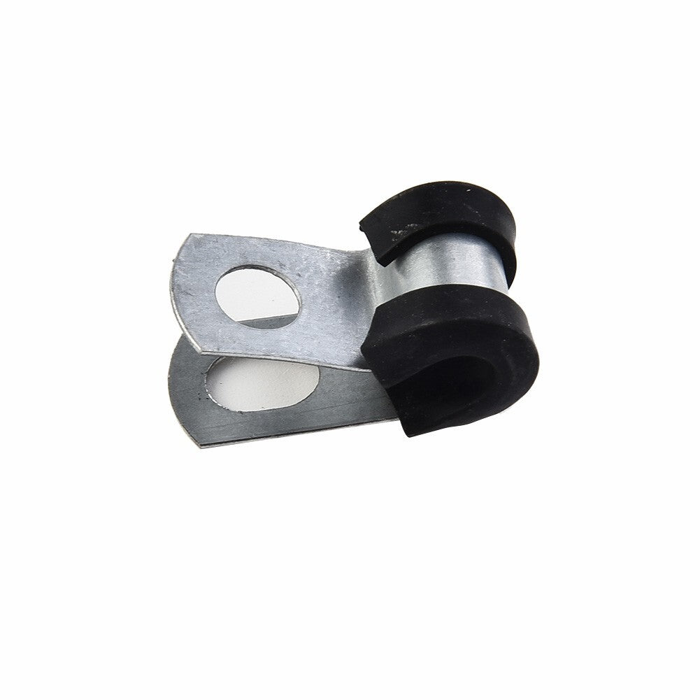 (4.7mm) Brake Pipe Clips 3/16\\\ Lines Metal+Rubber Brand New v
