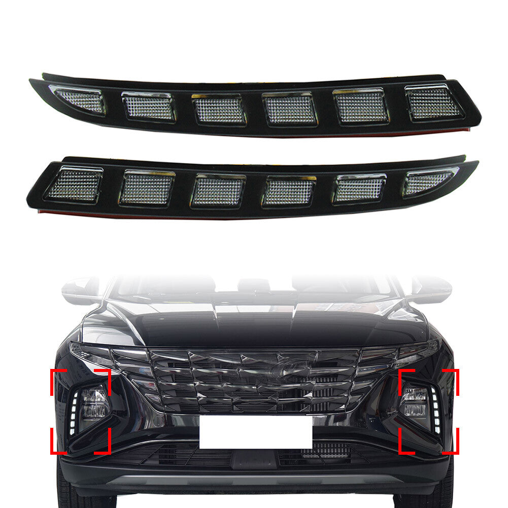 LED DRL Daytime Running Driving Light W/Turn Signal for Hyundai for Tucson 2021+