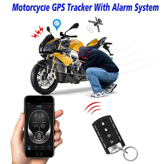 Motorcycle GPS Tracker Vehicle Tracking Device Engine Start Alarm lock by app