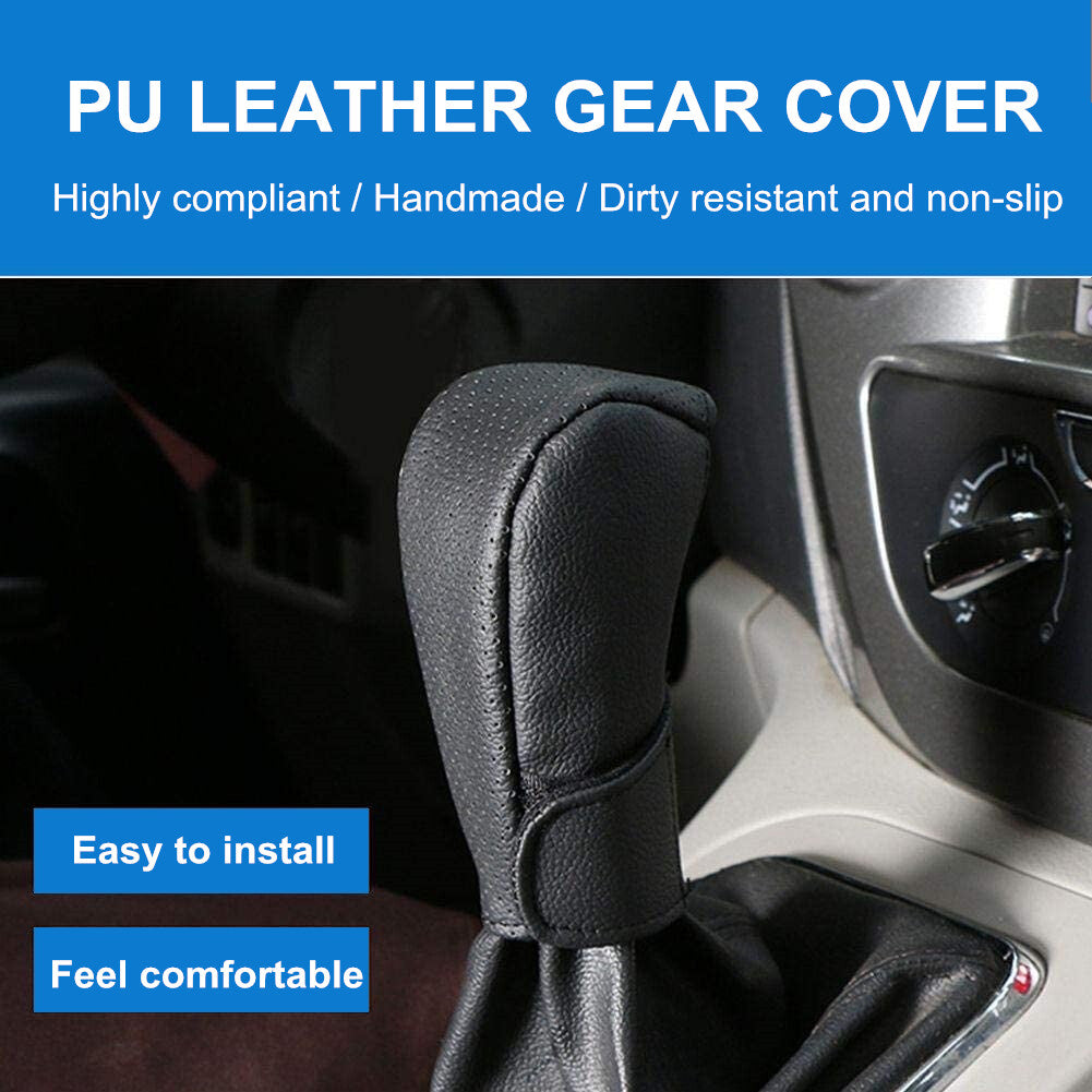 Protective film for and black polyurethane synthetic leather car gear shift levers and SUVs. n