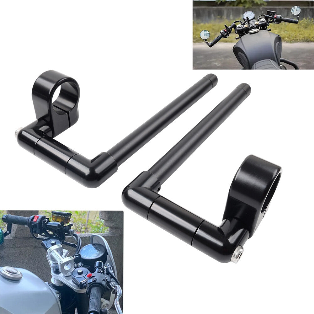 45MM Cafe Racer Bars 7/8 Motorcycle Universal Clip-On Handlebar Fork Tube