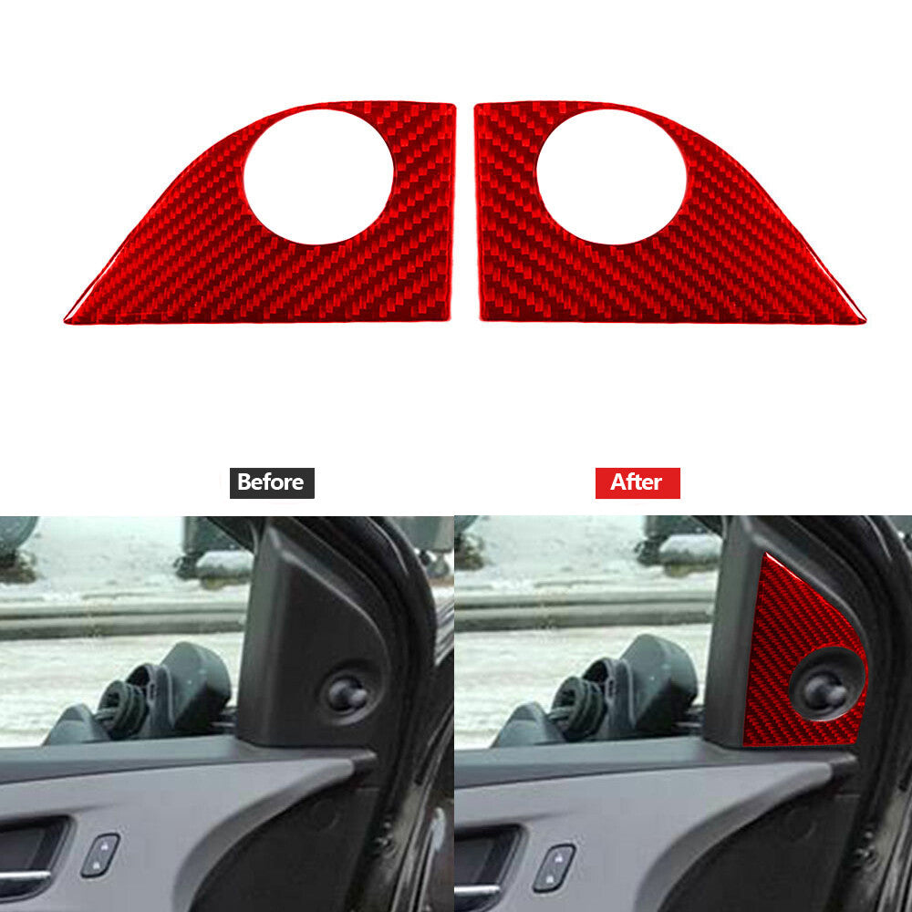Carbon Fiber Rear Door Lift Switch Panel Cover Trim For Explorer 2020-2023 v