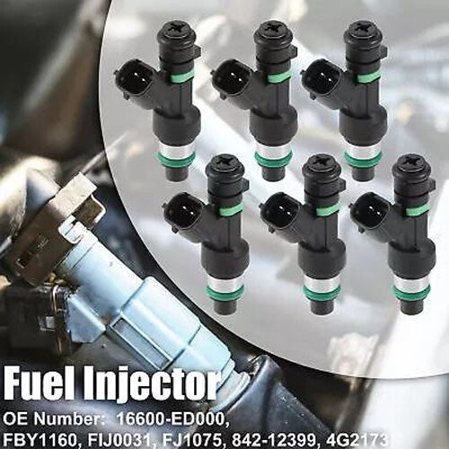 16600-JK00A / FBY7030 6Pcs Fuel Injector Replacment for Infiniti G25 2011-2012