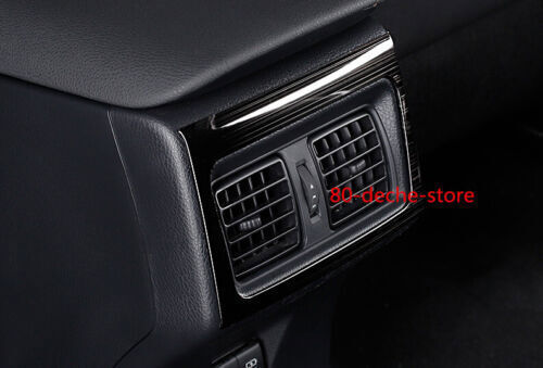 Black Titanium Rear Air Outlet Decor Panel Frame Trim for Toyota for Camry 2018-21