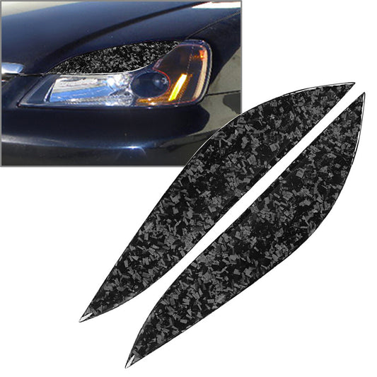Front Headlight Eyebrow Eyelid Cover Trim Left  Right for Honda for Civic 2001-2003