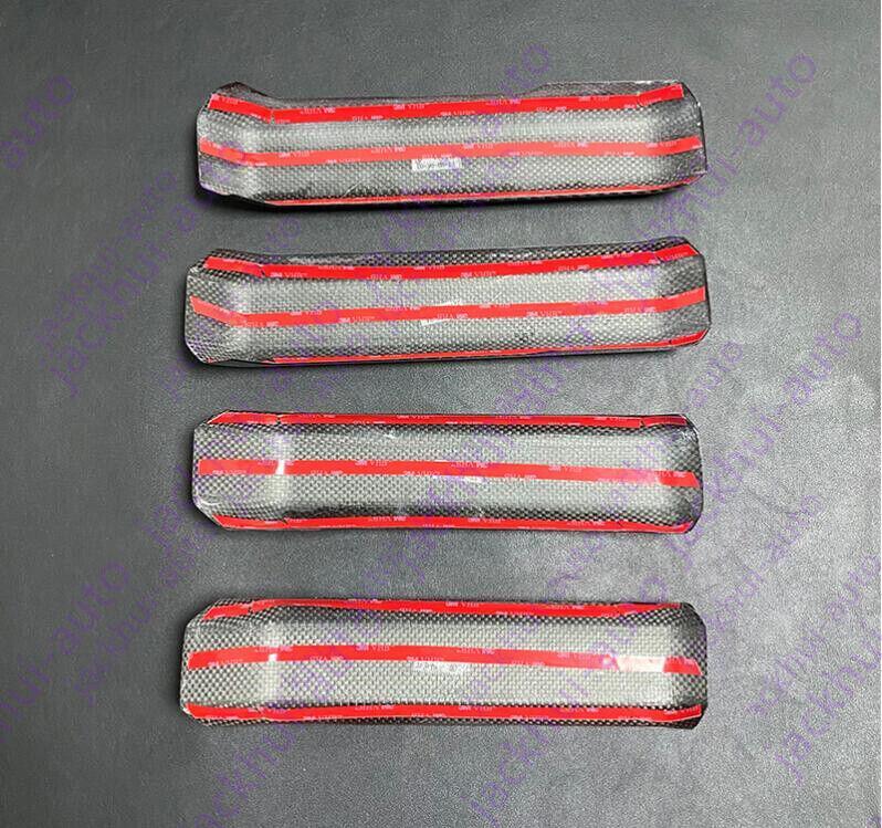 Real Carbon Fiber Inner Door Handle Decorative Trim for Ford F150 2015-2021