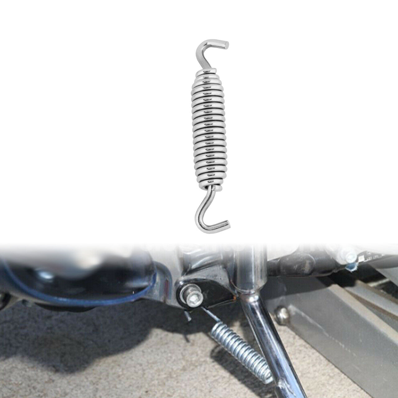3.7 Chrome Kickstand Spring Fit for Harley Touring Street Glide 07-19 Softail