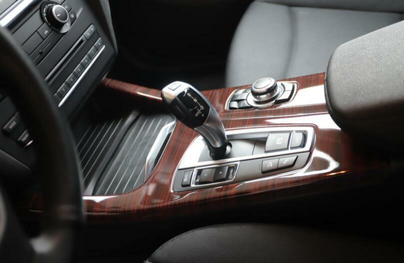 for BMW X3 F25 2014-2017 Red Wood Grain Central Console Gear Shift Cover Trim 1P