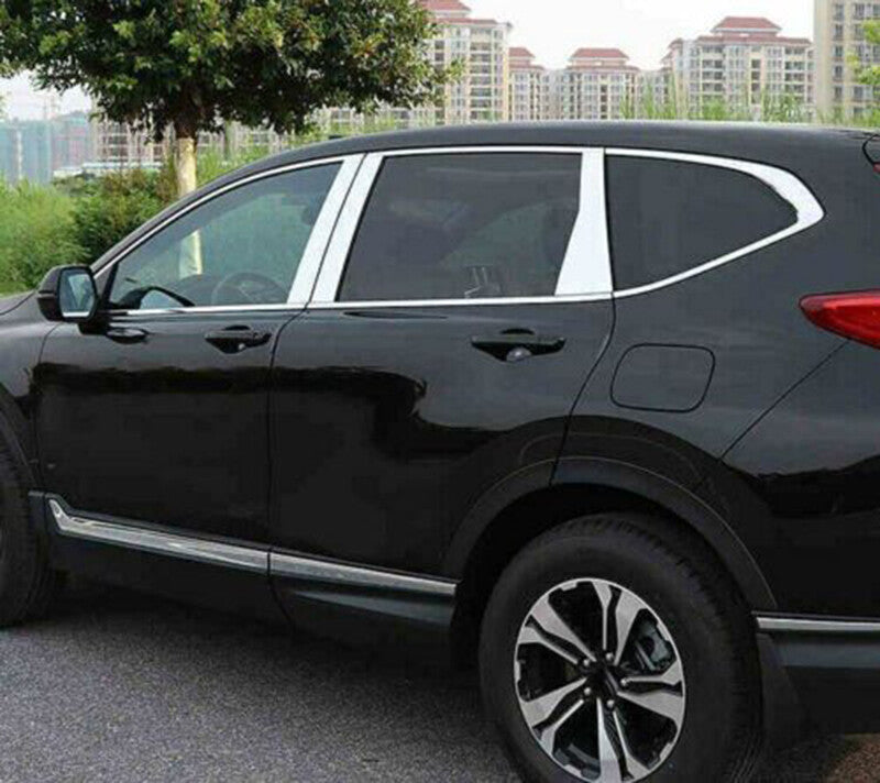 for Honda CR-V CRV 2017-2022 Chrome Pillar Posts Set Door Trim Mirror Cover Kit