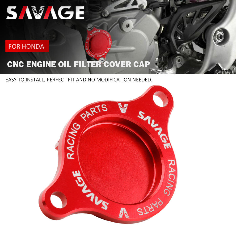 CRF CNC Engine Oil Filter Cover Cap for HONDA CRF250R 2010-2017 CRF 250R 2016 Q