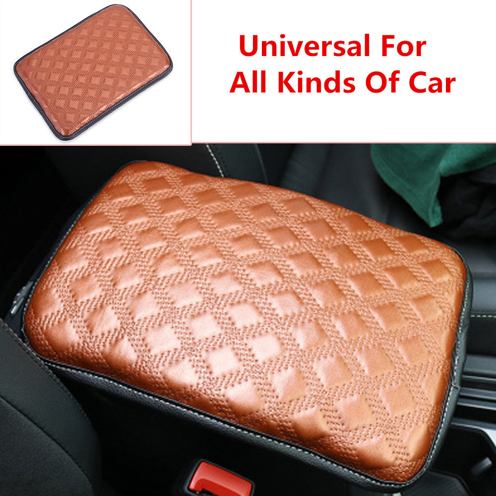 Universal SUV Car Armrest Covering Car Center Console PU Leather for Seat Cushion - Convenient n