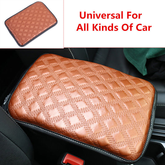Universal SUV Car Armrest Covering Car Center Console PU Leather for Seat Cushion - Convenient n