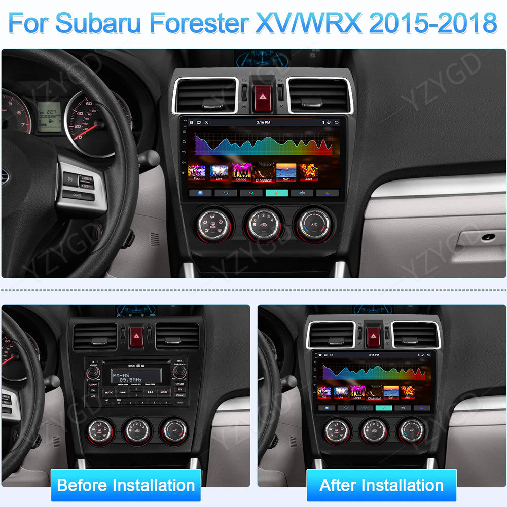 9GPS Navi Android14 for Subaru for Forester /XV/WRX 2015-2018 Carplay Stereo Radio