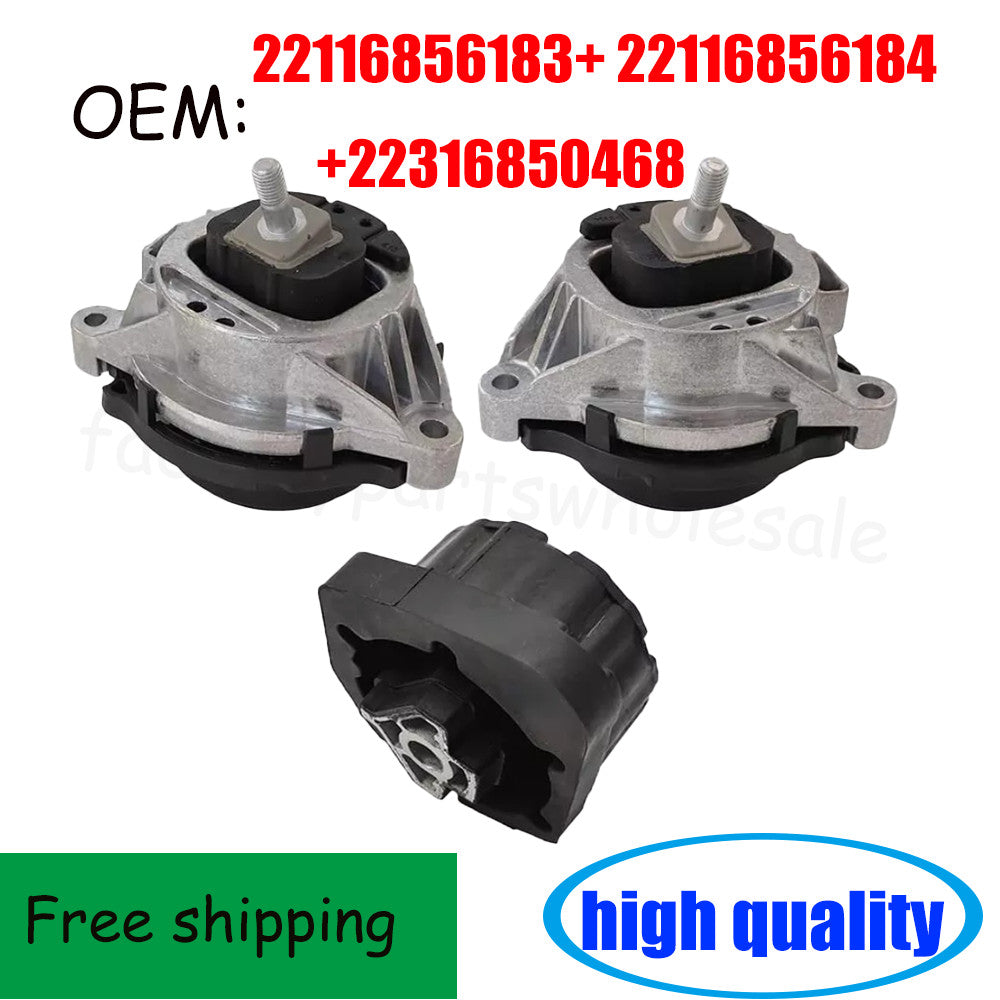 3PCS Engine Motor Mount & Transmission Mount For 328i 330i xDrive X3 X4 n