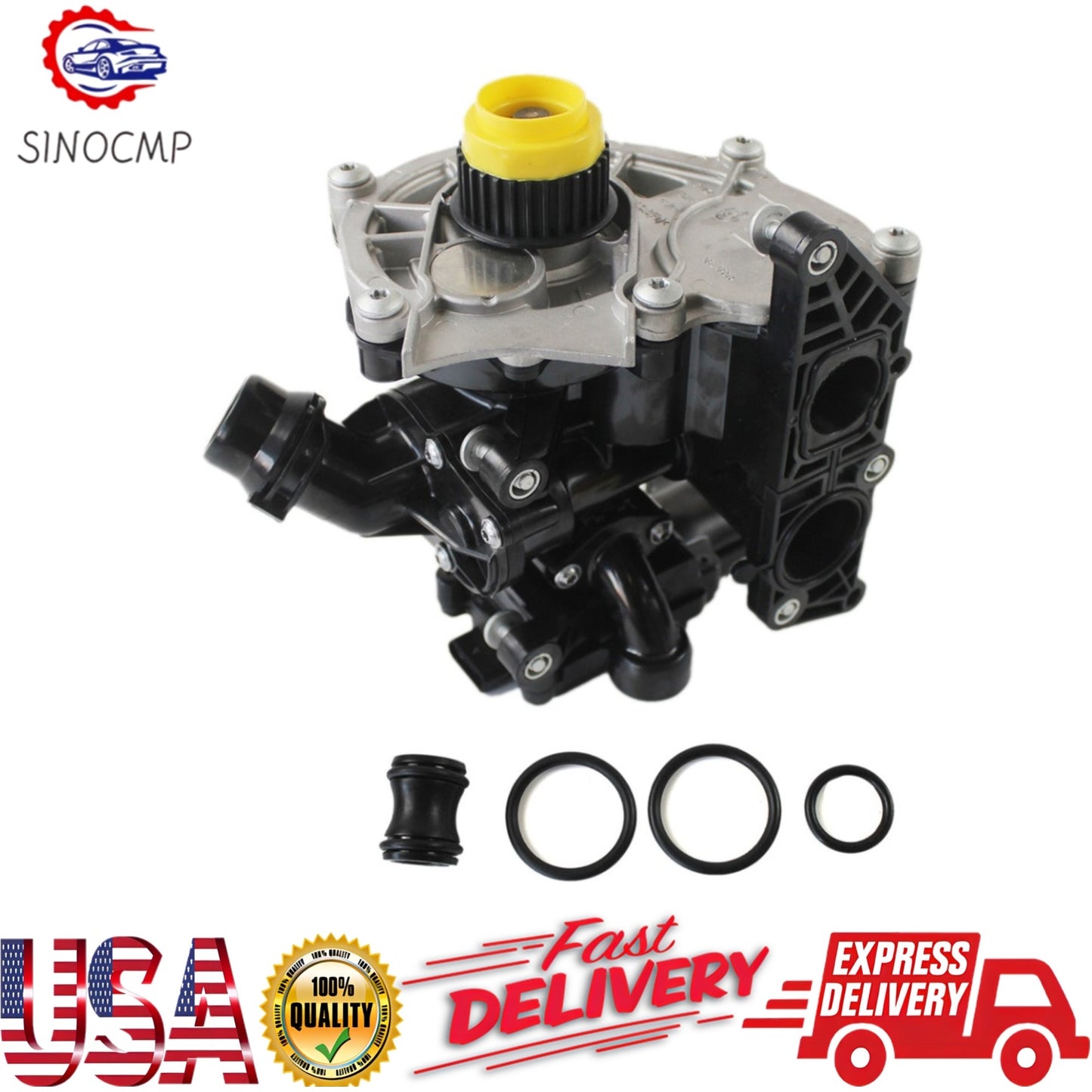 Electronic Water Pump Thermostat Housing for VW for Golf for Passat for Tiguan 06L121111H