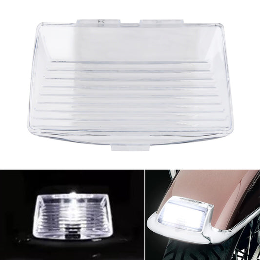 Clear Front Fender Tip Light Lens Cover for Harley Softail Heritage Road King Q