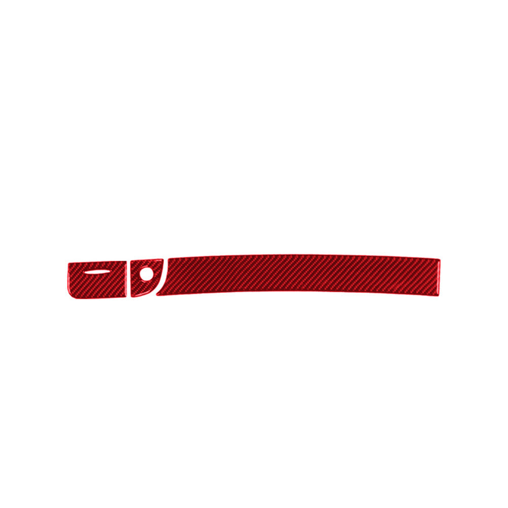 Red Carbon Fiber Passenger Dashboard Cover Trim for Mercedes-Benz W211 2003-2009