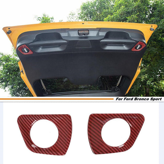 Car Tailgate Light Lamp Cover For Bronco Sport 21-24 Accessories Red Carbon v