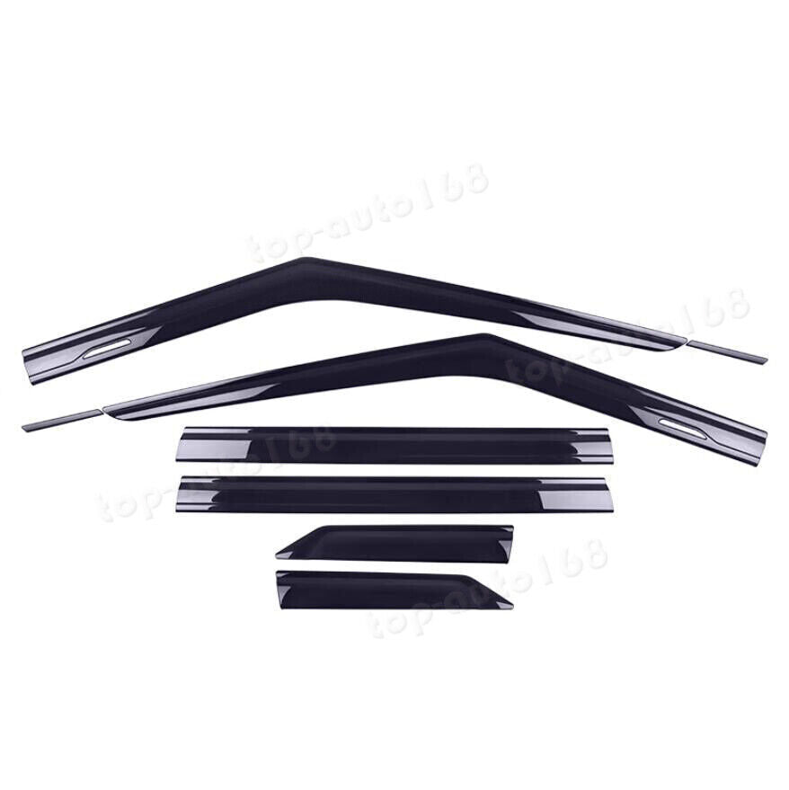 Black Window Visor Vent Shades Sun Rain Guard B For Outlander 22-2024 n