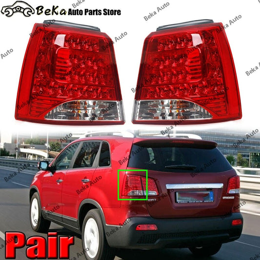 Pair for KIA sorento 2009-2012 LHRH Outer Rear Bumper Brake Light Taillights