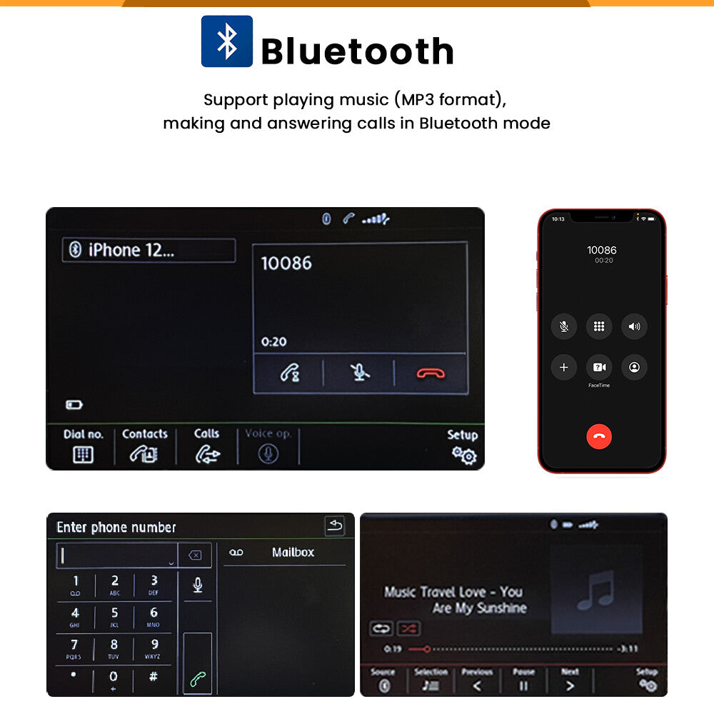 NONAME Autoradio RCD330 187E Androidauto Carplay BT SD f¨¹r for VW for Golf for Jetta for Passat