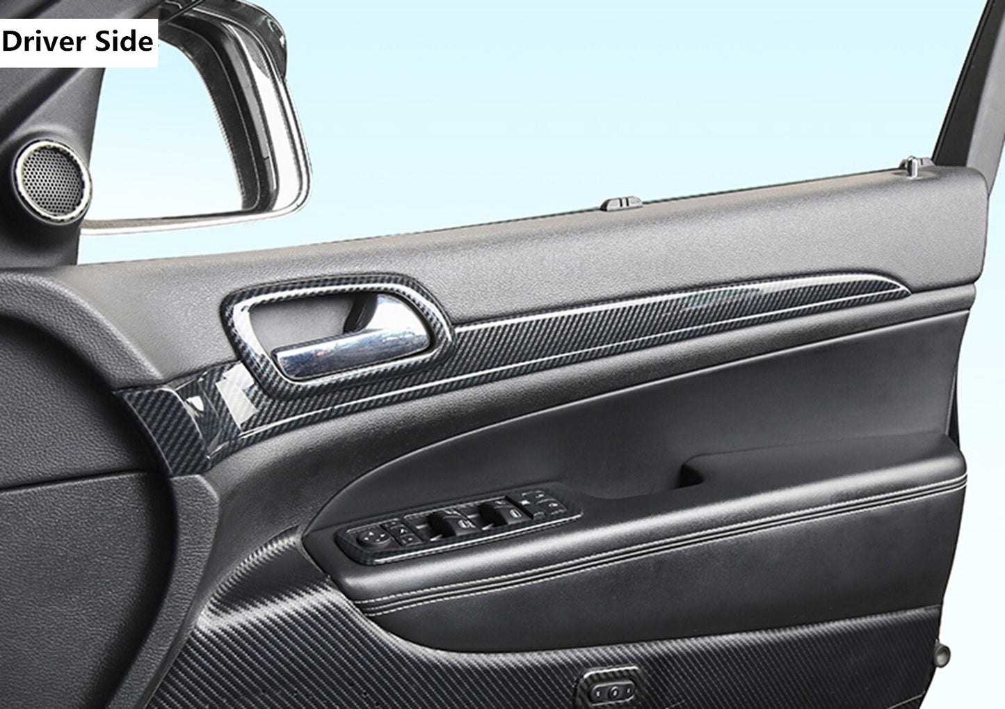 for Jeep Grand Cherokee RHD Interior Moulding Trim Dashboard Door Panel Cover
