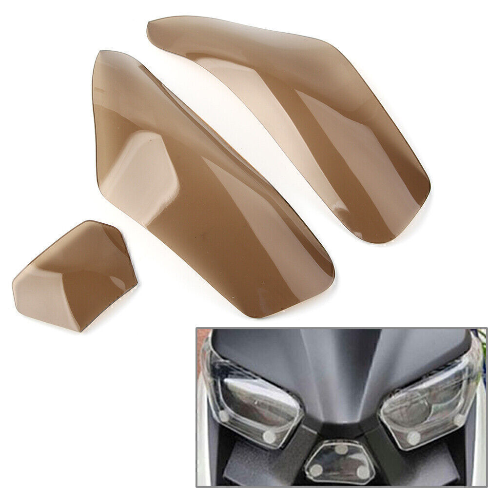 Front Headlight Guard Shield Screen Lens for YAMAHA XMAX250 XMAX300 17-18 Smoke Q