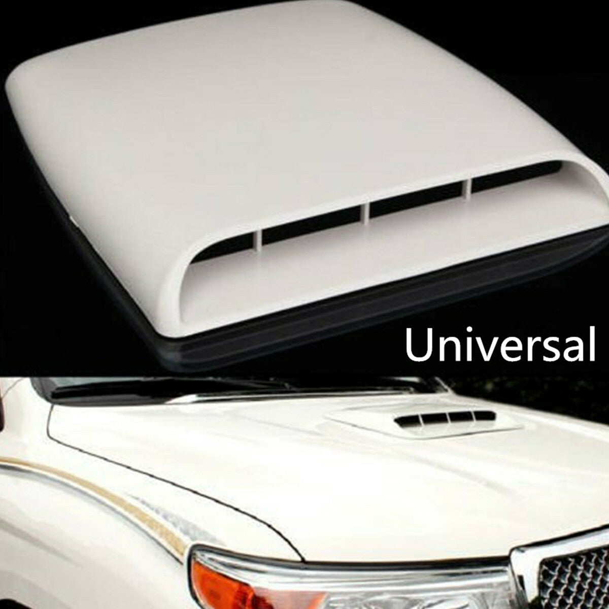 Car Air Flow Intake Scoop Turbo Bonnet Vent Hood Cover Cap Front Decorative