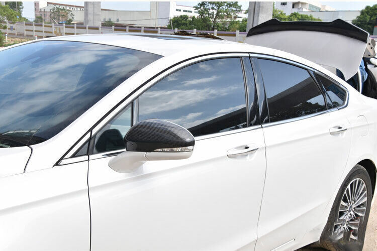 for Ford Mondeo Fusion 13-2020 2P Carbon Fiber Rear View Side Mirror Cover Trim