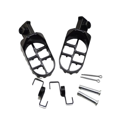 Black Aluminium Footpegs 50cc 70cc 90cc 110cc 125cc XR50 XR50R XR70 Dirt Bike