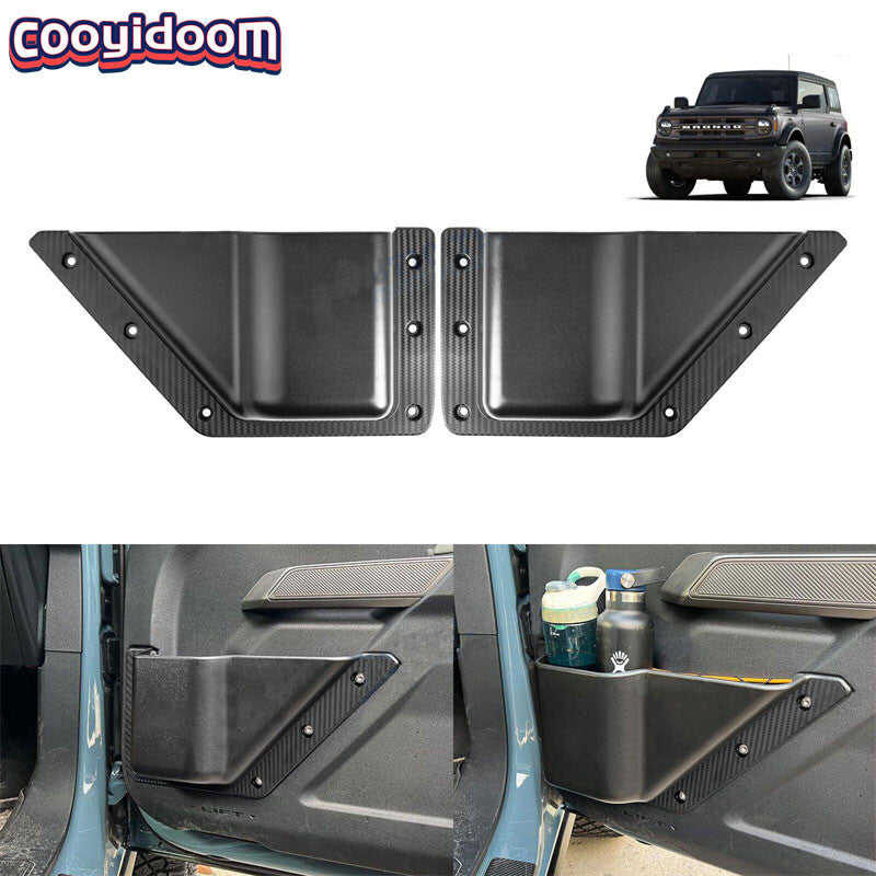 Front door storage box with cup holder insert for Ford for Mustang 2021-2023